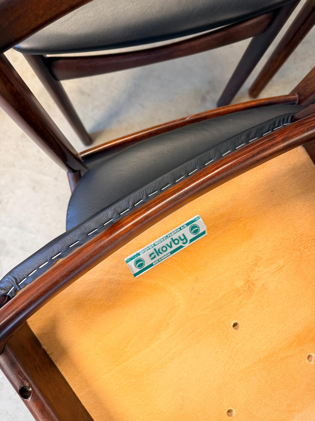 Skovby Møbelfabrik A/S Rosewood Set of 6 Dining Chairs - #A2162