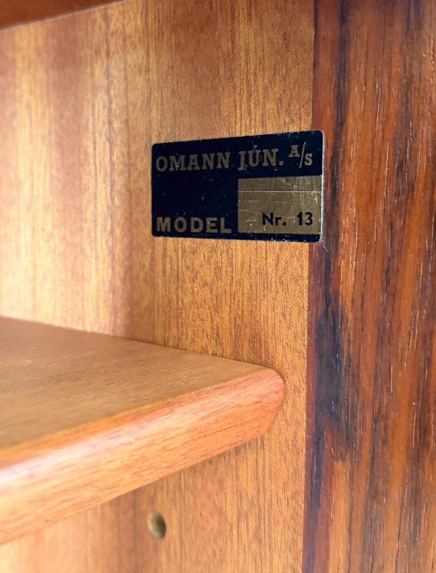 Omann Jun. Model #13 Rosewood Highboard Designed by Gunni Omann - #A2164