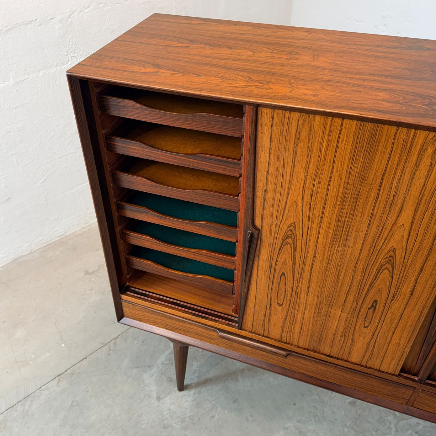 Omann Jun. Model #13 Rosewood Highboard Designed by Gunni Omann - #A2164