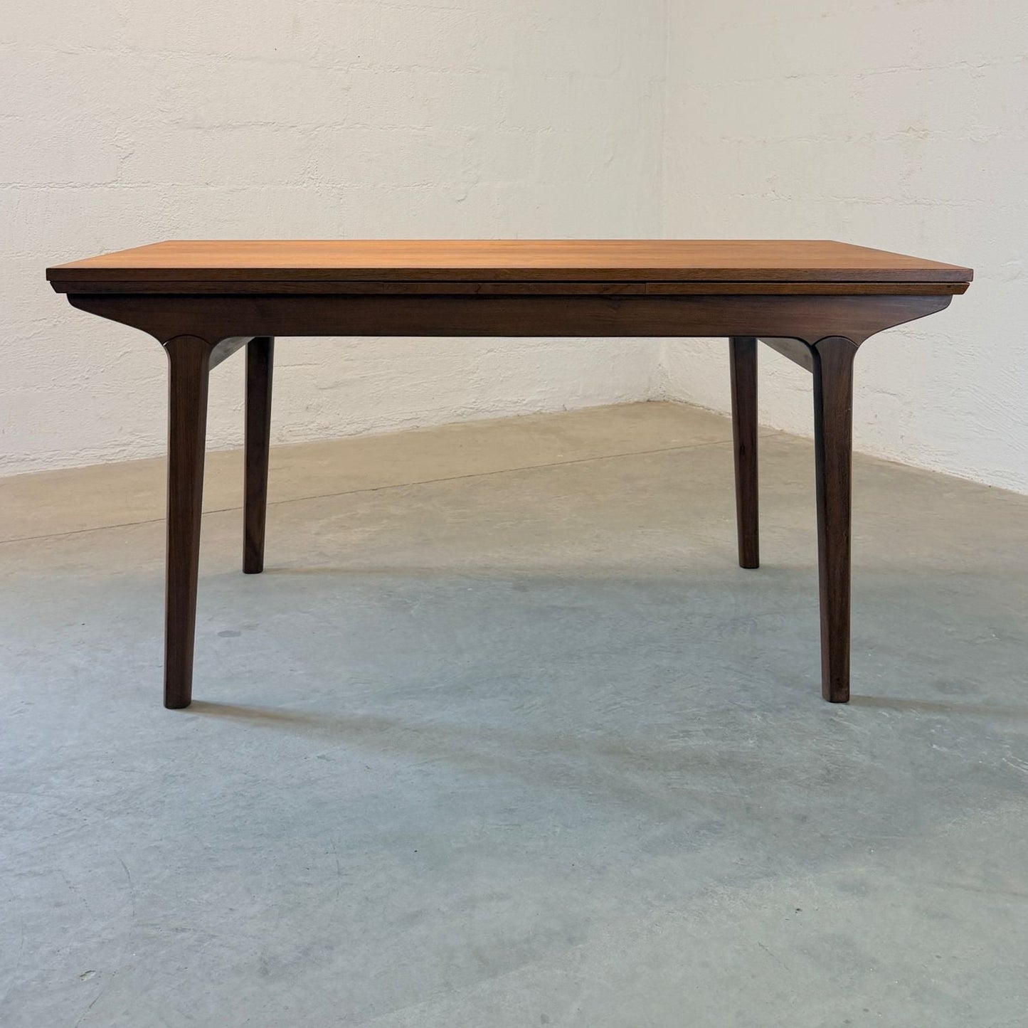 Danish Teak Draw Leaf Dining Table - #A2167