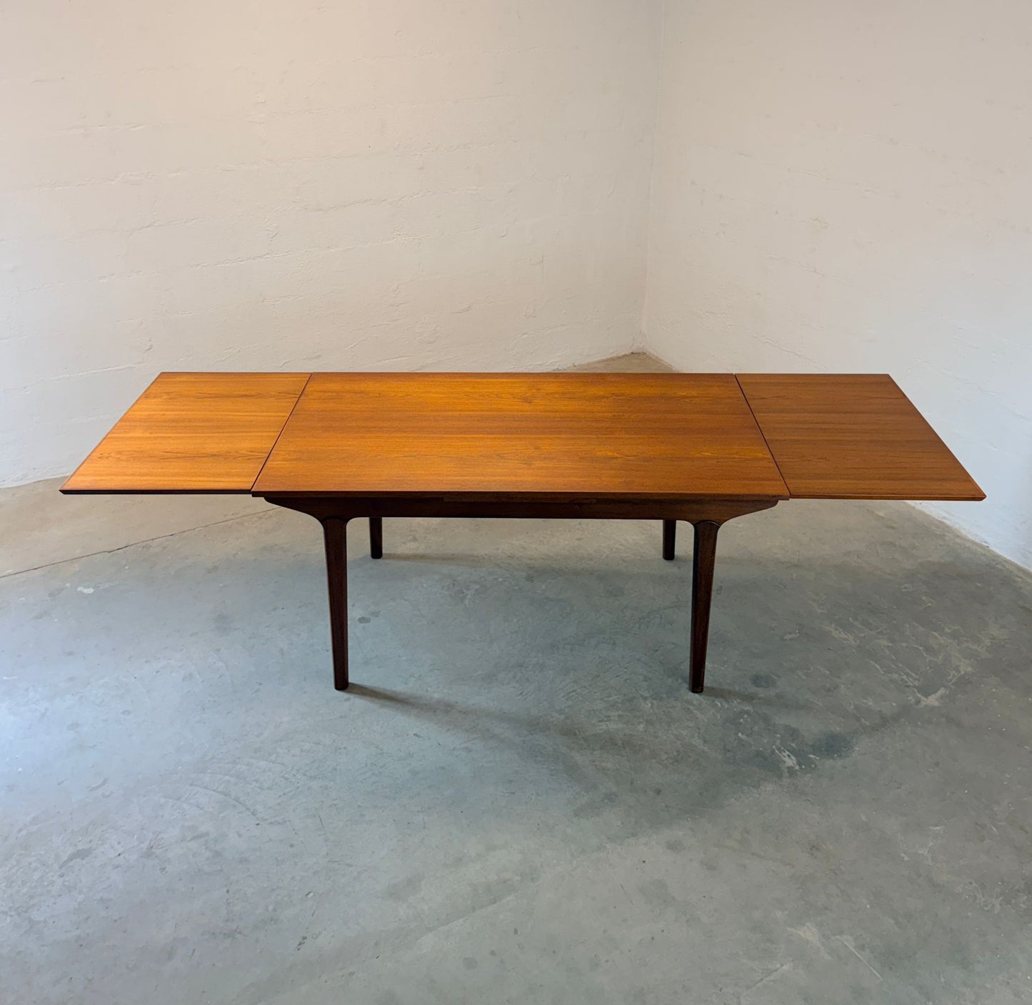 Danish Teak Draw Leaf Dining Table - #A2167