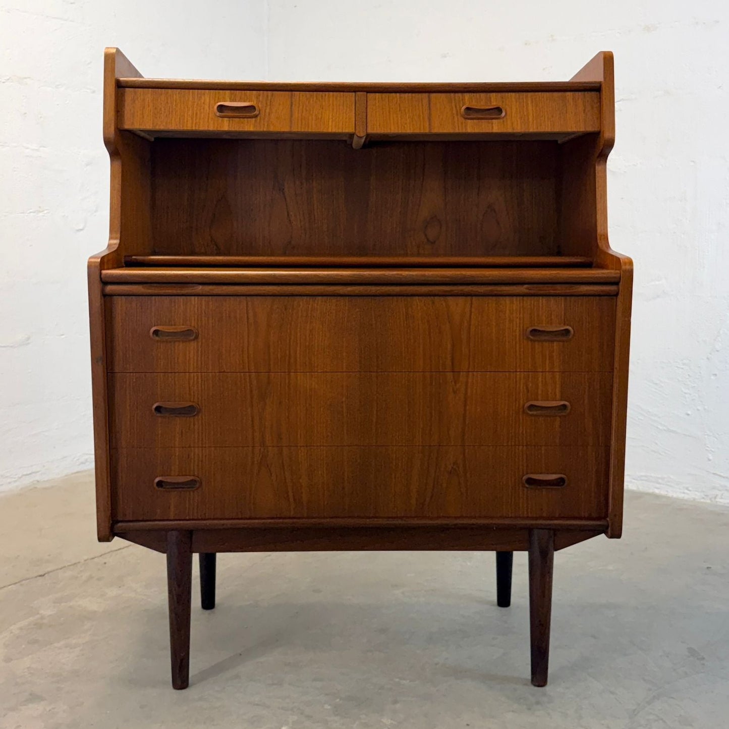 Danish Teak Secretary Desk - #A2171