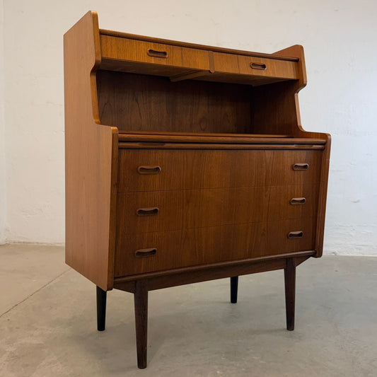 Danish Teak Secretary Desk - #A2171