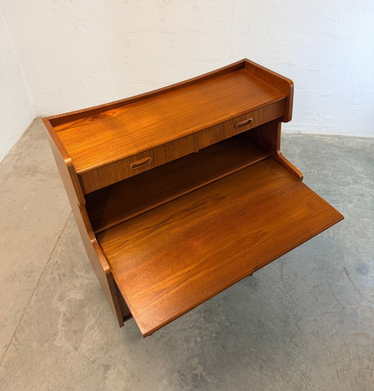 Danish Teak Secretary Desk - #A2171
