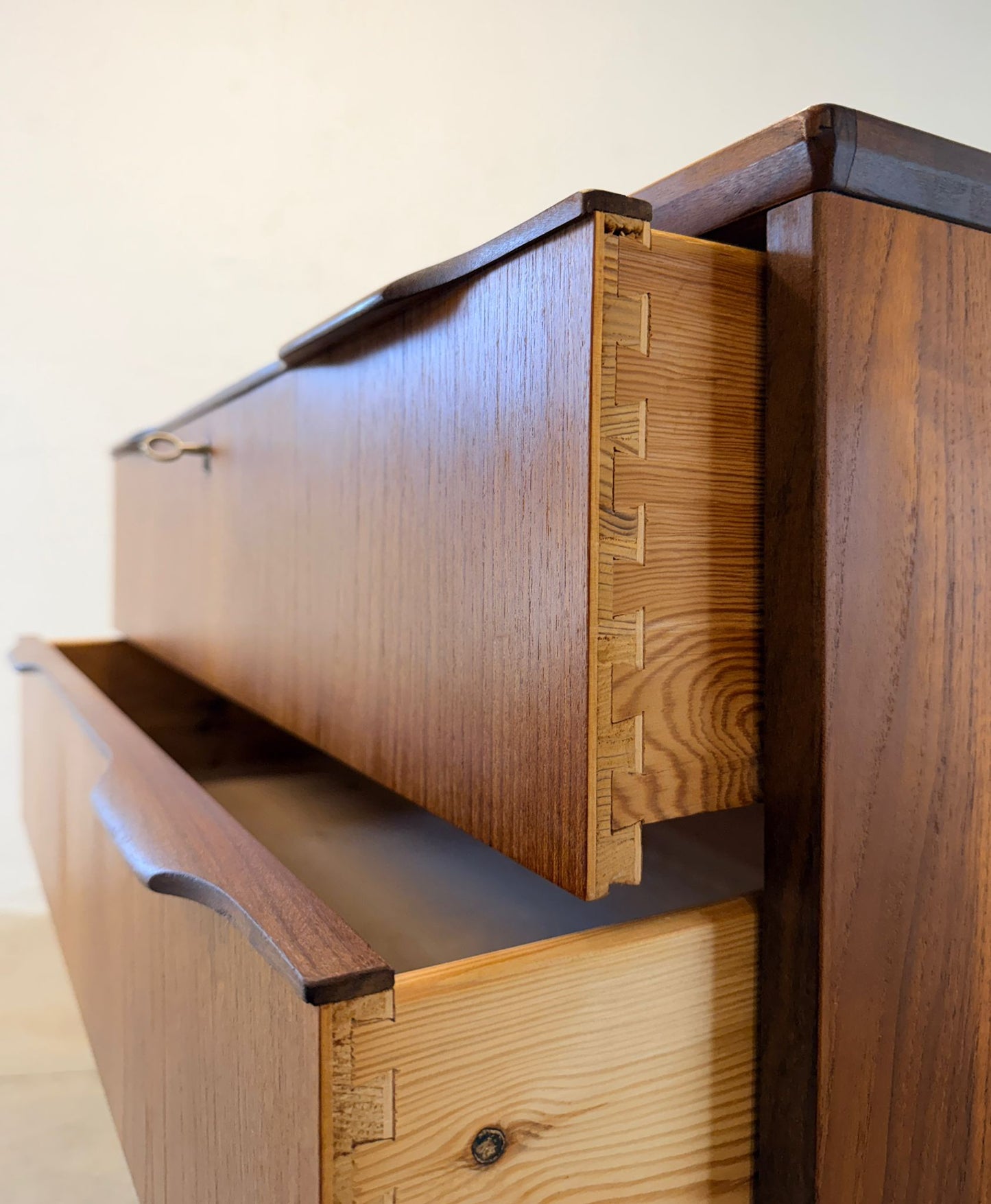 Danish Teak 4 Drawer Chest / Dresser - #A2175