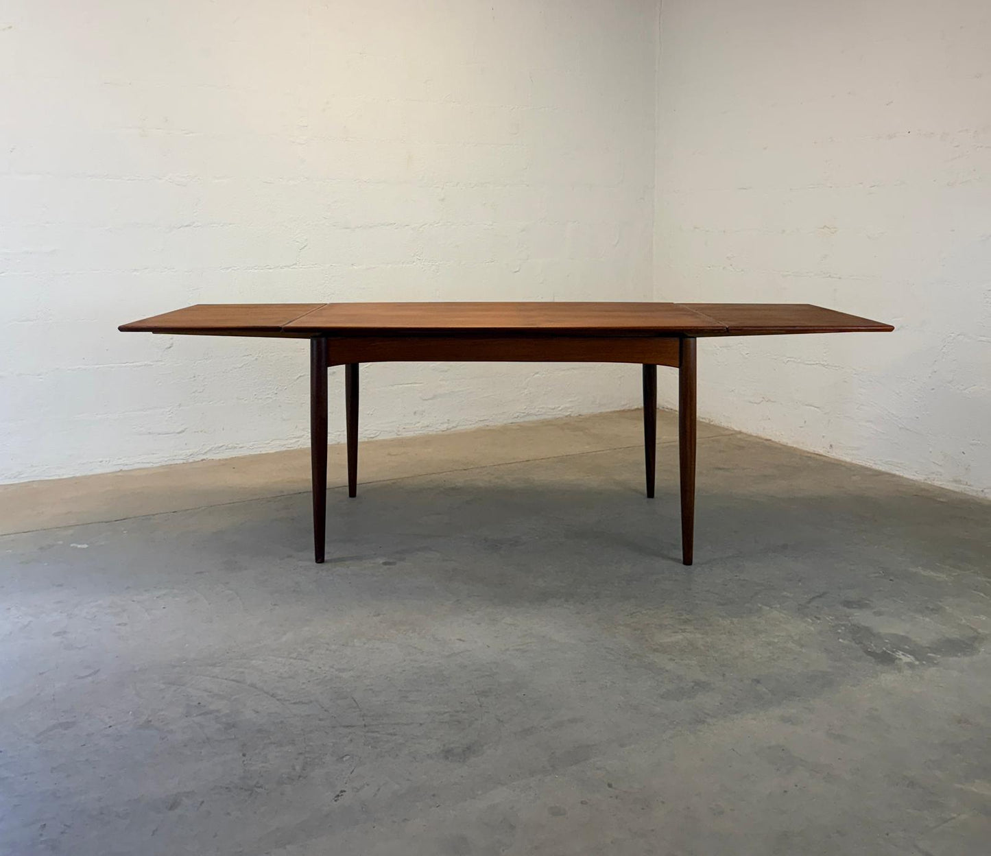 Danish Teak Draw Leaf Dining Table - #A2177