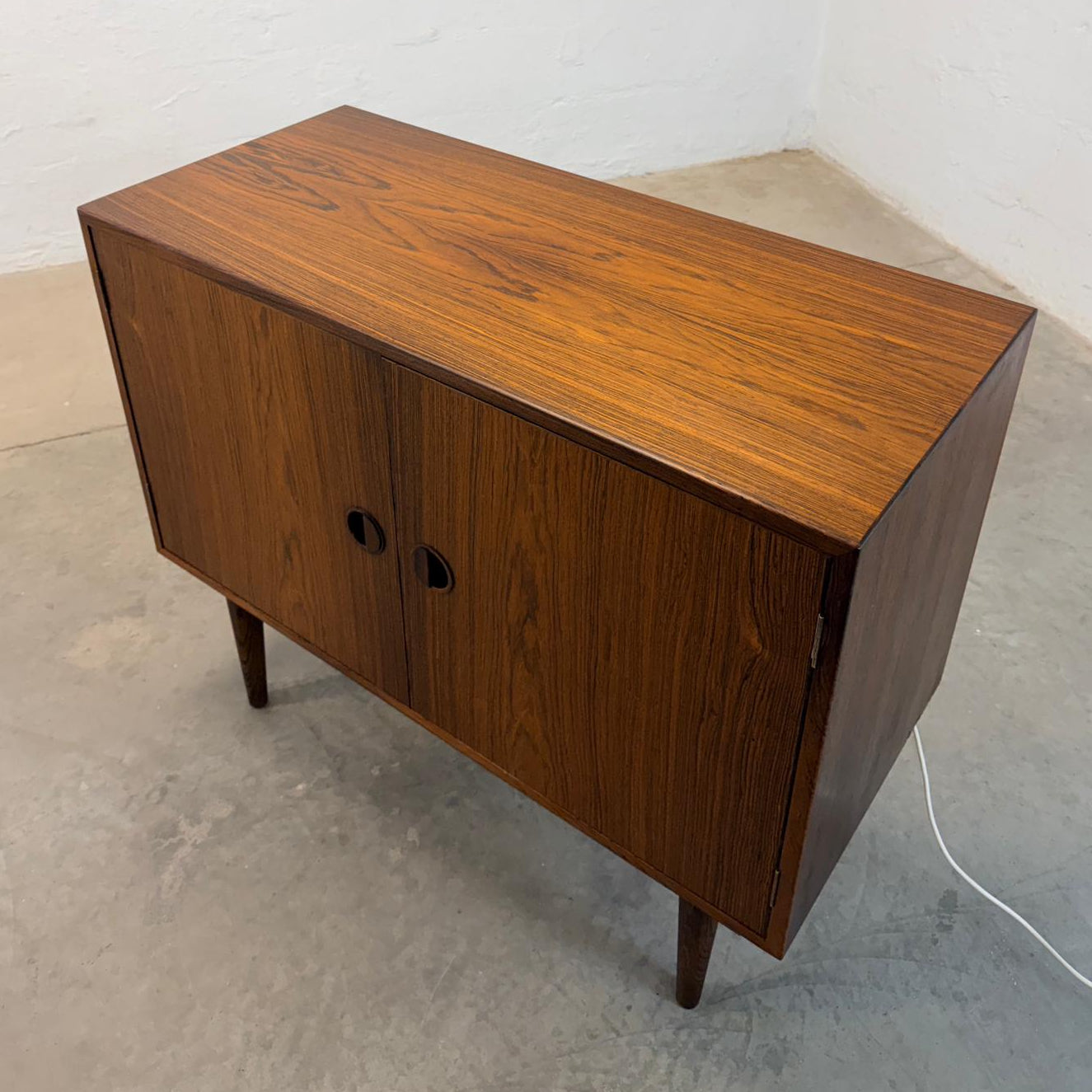 Hansen & Guldborg AKA HG Furniture Rosewood Cabinet Designed by Rud Thygesen & Johnny Sørensen w/ Interior Lighting - #A2178