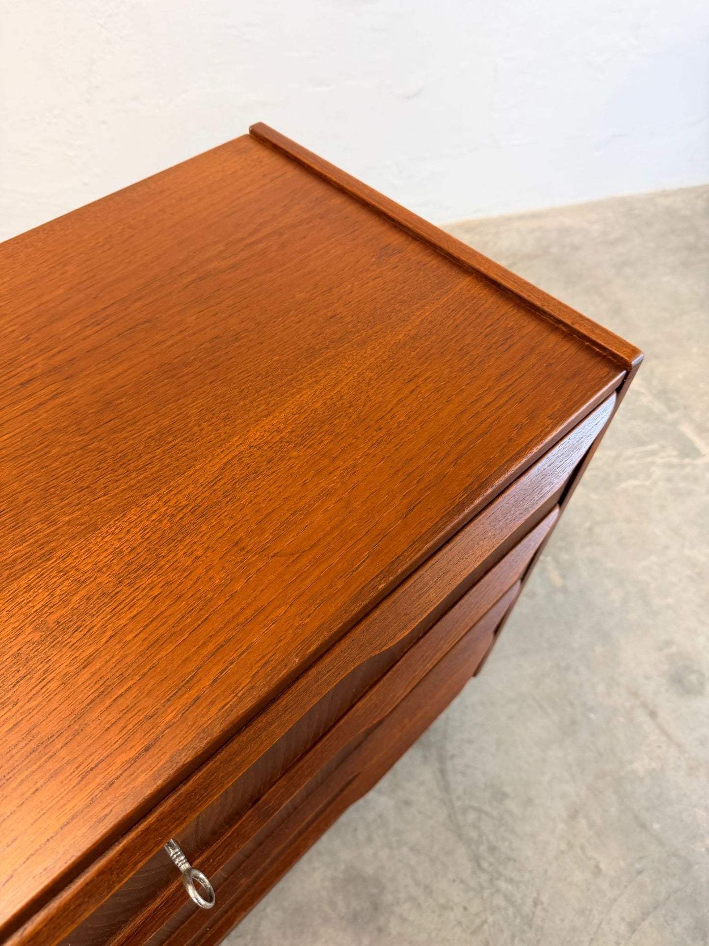 Danish Teak Dresser / 4 Drawer Chest - #A2184