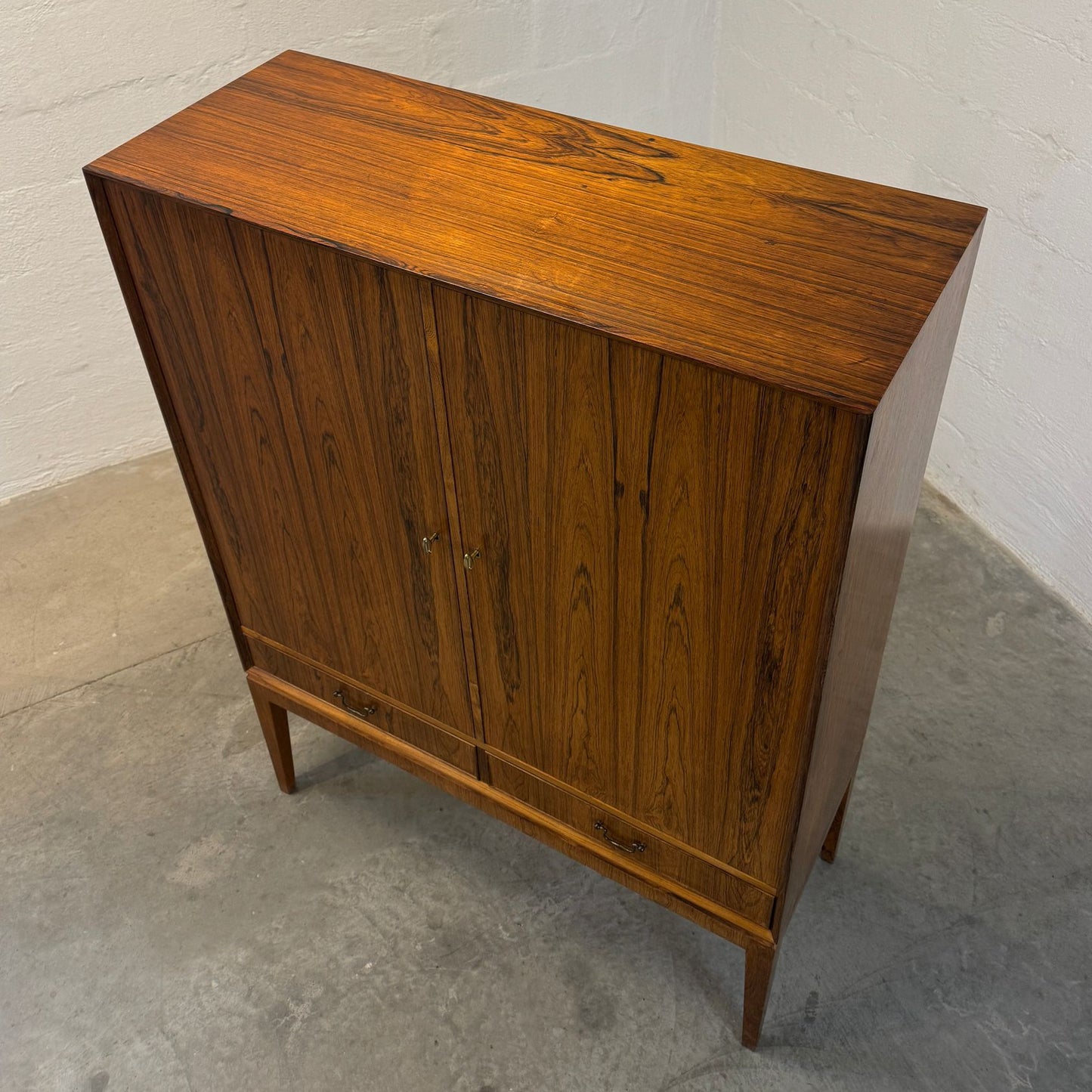 O. Bank Larsens Møbelfabrik Cutlery Cabinet / Highboard / Tall Sideboard - #A1704
