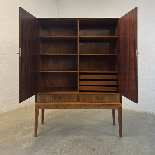 O. Bank Larsens Møbelfabrik Cutlery Cabinet / Highboard / Tall Sideboard - #A1704
