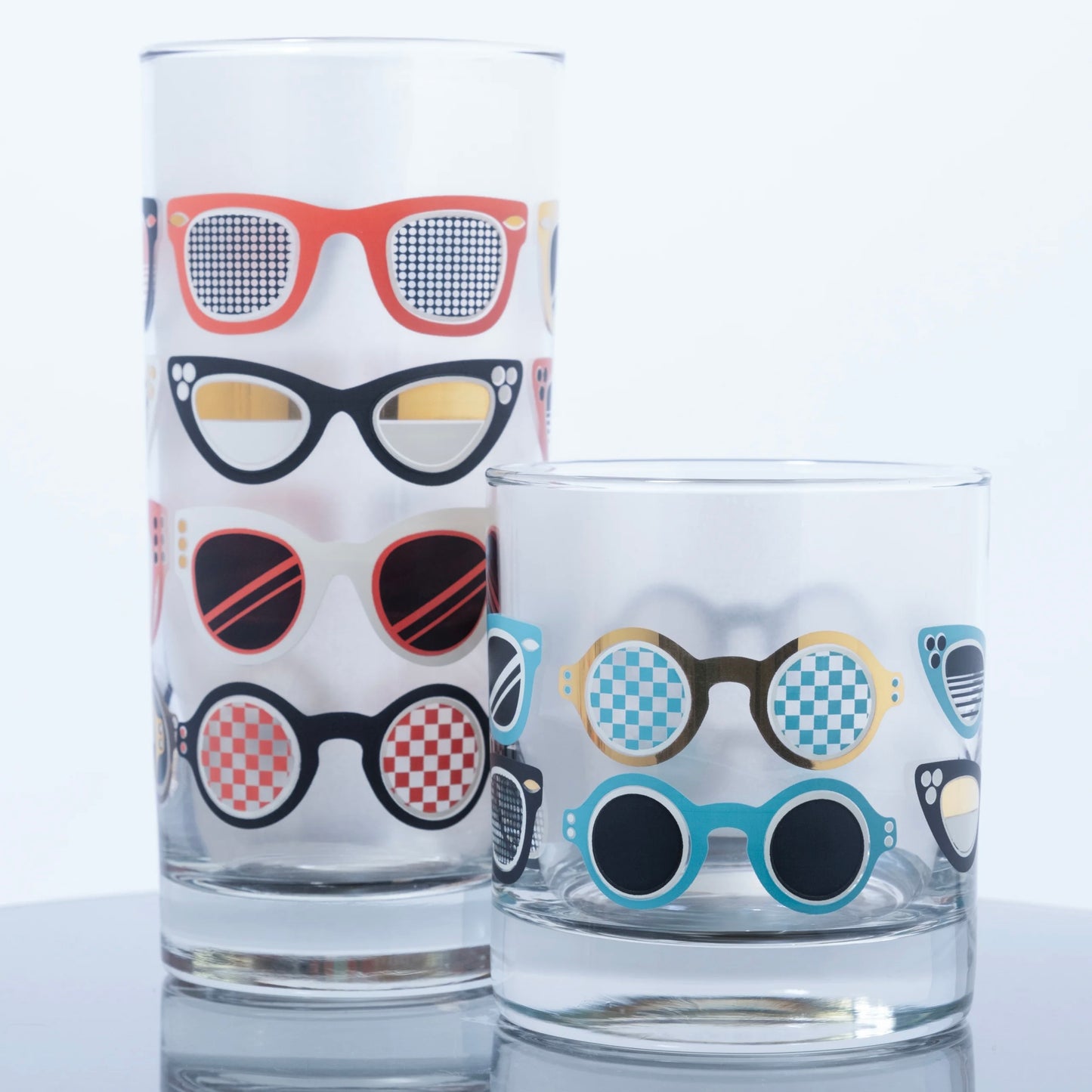 "Glasses on Glasses" Beverage Glass - 15.75oz