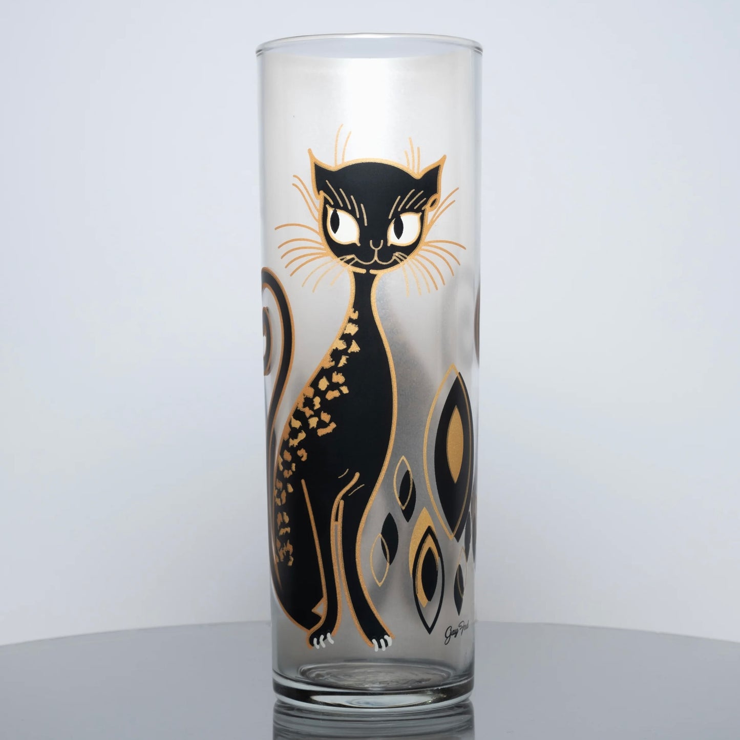 "Purrrfection" Collins Glass - 13.5oz (Gold)