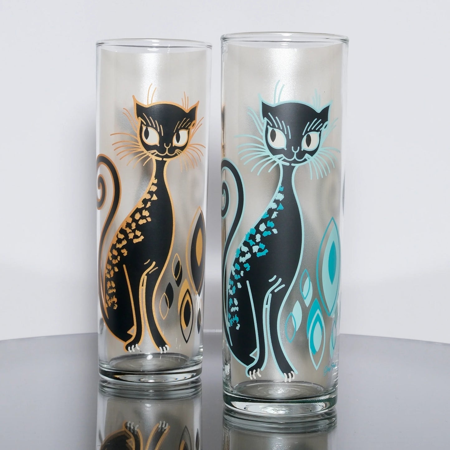 "Purrrfection" Collins Glass - 13.5oz (Gold)