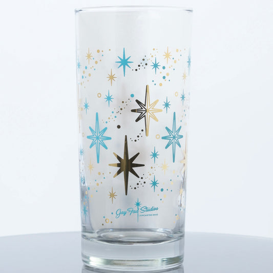 "Stardust" Beverage Glass - 15.75oz (Teal)